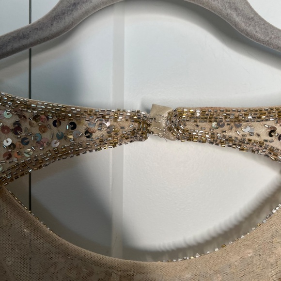 Mac Duggal NWT Embellished Sequin Open Back Long Evening Gown Women's Size 14 - Picture 7 of 12